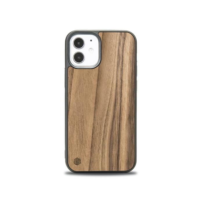 iPhone 12 Mini Handyhülle aus Holz - Nussbaum