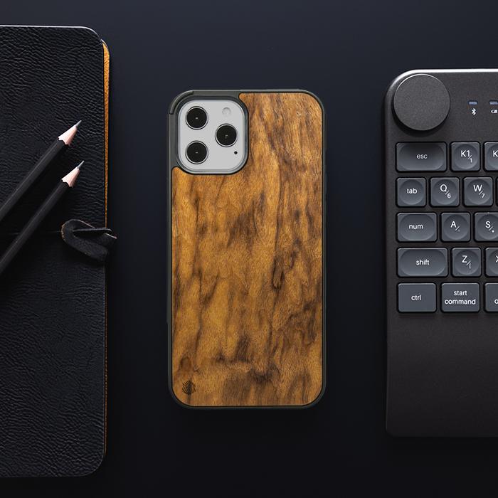 iPhone 12 Pro Max Wooden Phone Case - Imbuia