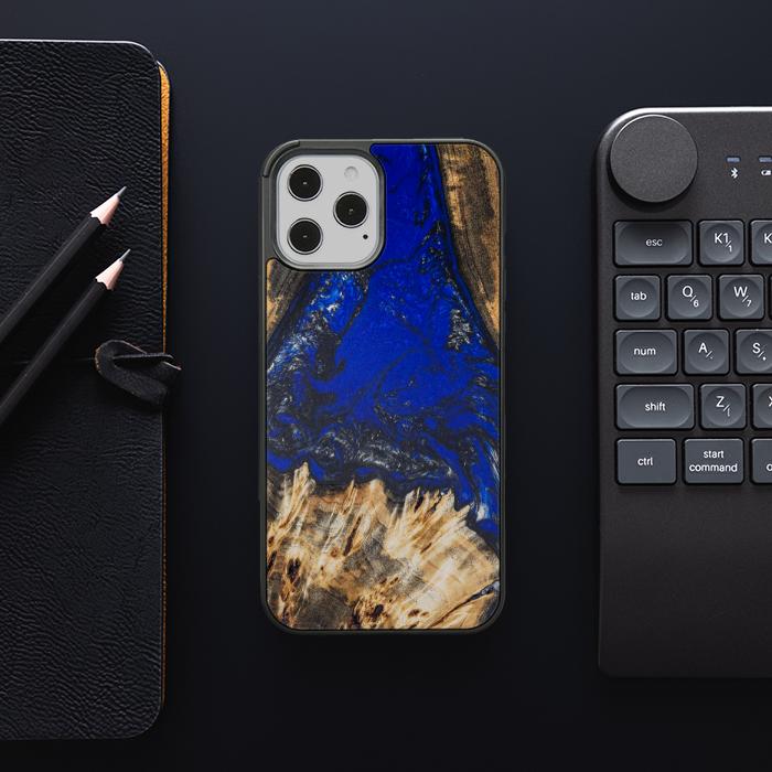 iPhone 12 Pro Max Etui na telefon z żywicy i drewna - SYNERGY#176