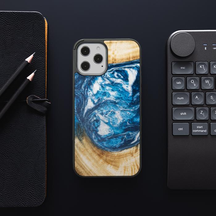 iPhone 12 Pro Max Etui na telefon z żywicy i drewna - SYNERGY#350