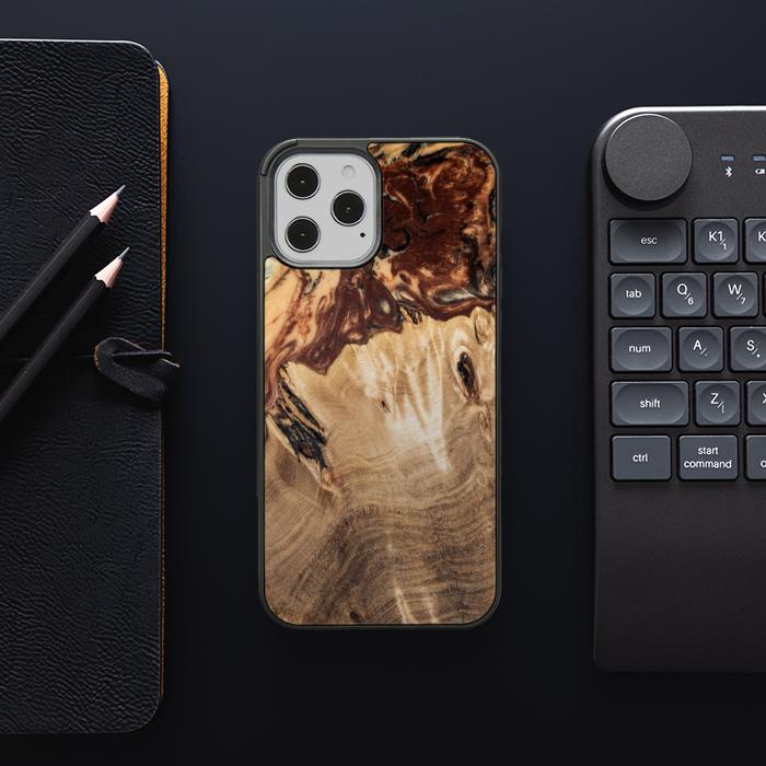 iPhone 12 Pro Max Etui na telefon z żywicy i drewna - SYNERGY#A100