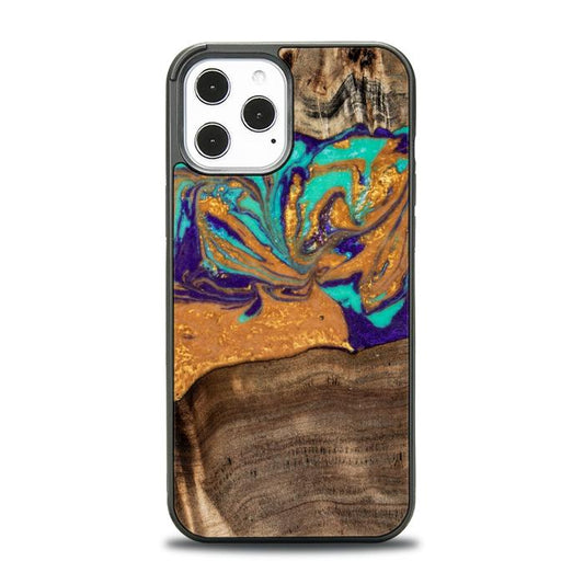 iPhone 12 Pro Max Resin & Wood Phone Case - SYNERGY#A122