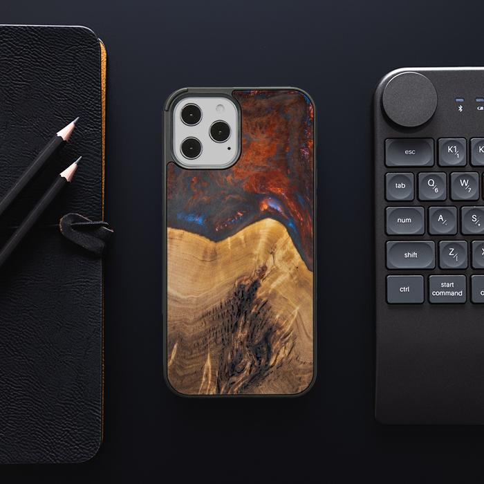 iPhone 12 Pro Max Etui na telefon z żywicy i drewna - SYNERGY#A21