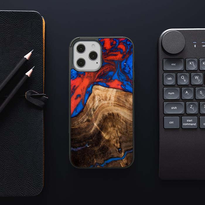 iPhone 12 Pro Max Etui na telefon z żywicy i drewna - SYNERGY#A82