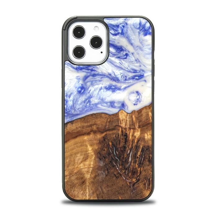 iPhone 12 Pro Max Resin & Wood Phone Case - SYNERGY#B04