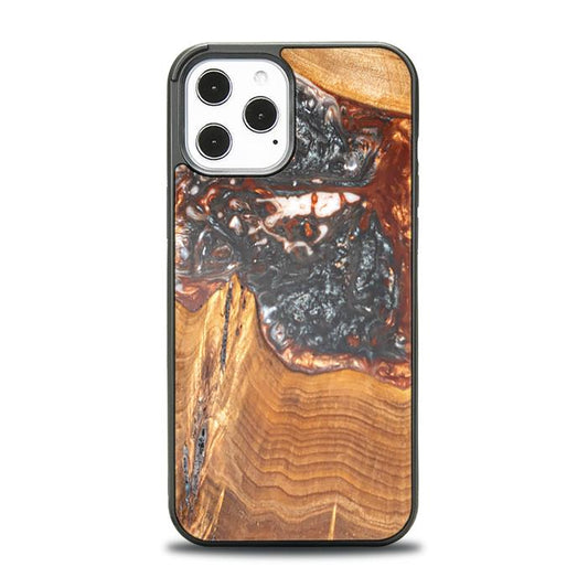 iPhone 12 Pro Max Resin & Wood Phone Case - SYNERGY#B37