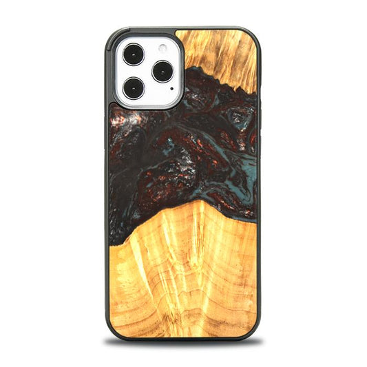 iPhone 12 Pro Max Resin & Wood Phone Case - SYNERGY#B42
