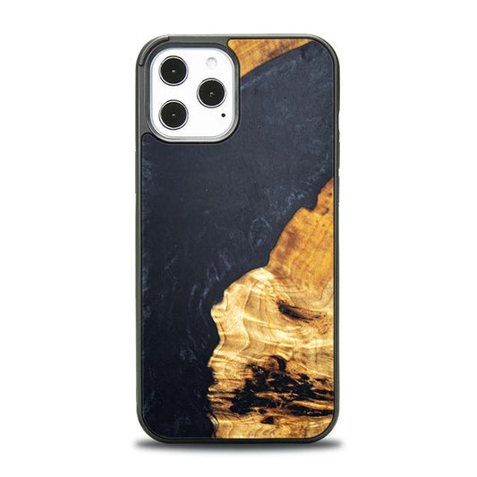 iPhone 12 Pro Max Resin & Wood Phone Case - Synergy#B18