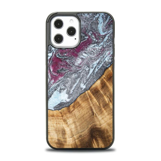 iPhone 12 Pro Max Resin & Wood Phone Case - Synergy#C12
