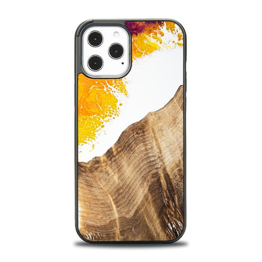 iPhone 12 Pro Max Resin & Wood Phone Case - Synergy#C28