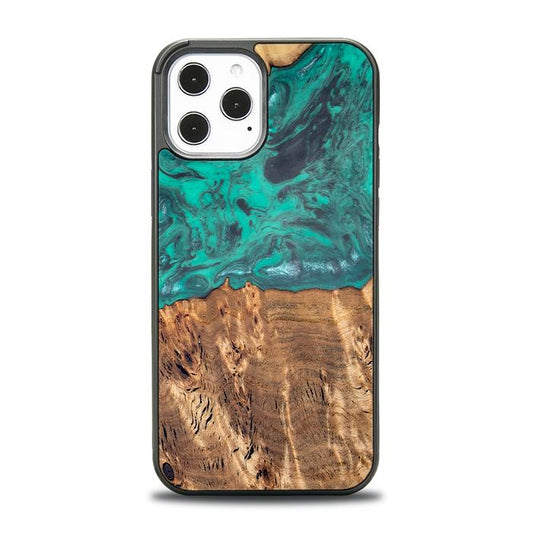 iPhone 12 Pro Max Handyhülle aus Kunstharz und Holz - Synergy#D108