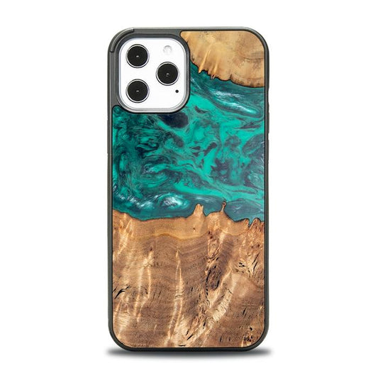 iPhone 12 Pro Max Handyhülle aus Kunstharz und Holz - Synergy#D112