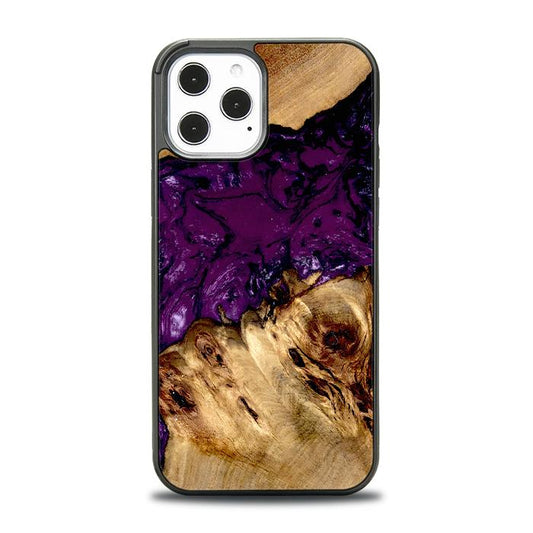 iPhone 12 Pro Max Handyhülle aus Harz und Holz - Synergy#D113