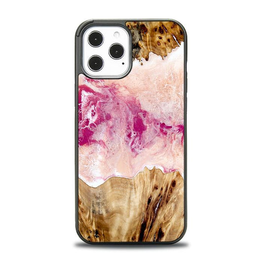 iPhone 12 Pro Max Resin & Wood Phone Case - Synergy#D119