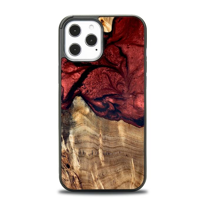 iPhone 12 Pro Max Etui na telefon z żywicy i drewna - Synergy#D122