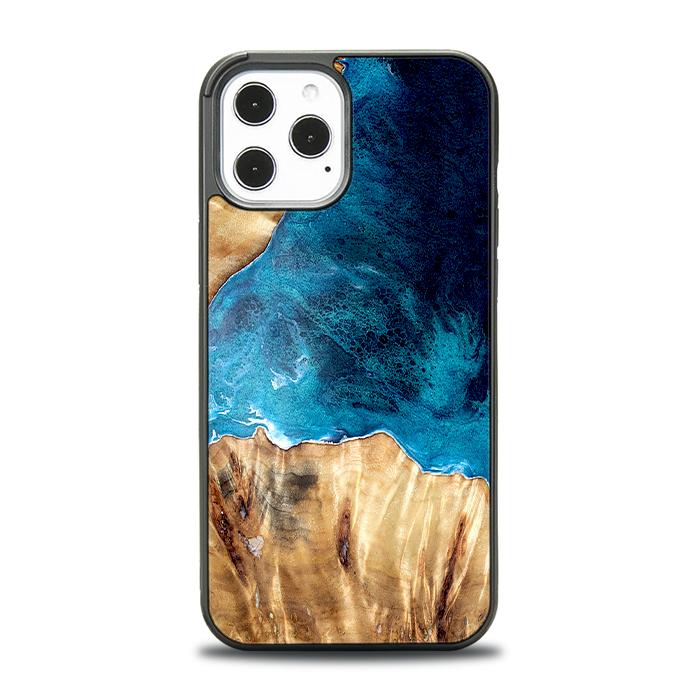 iPhone 12 Pro Max Etui na telefon z żywicy i drewna - Synergy#D127