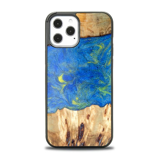 iPhone 12 Pro Max Resin & Wood Phone Case - Synergy#D131