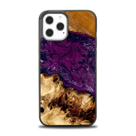 iPhone 12 Pro Max Etui na telefon z żywicy i drewna - Synergy#D134
