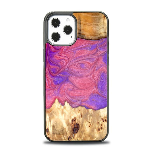 iPhone 12 Pro Max Handyhülle aus Harz und Holz - Synergy#D136