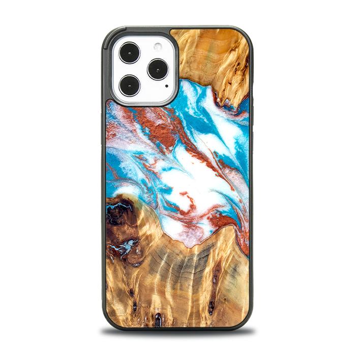 iPhone 12 Pro Max Handyhülle aus Harz und Holz - Synergy#D137