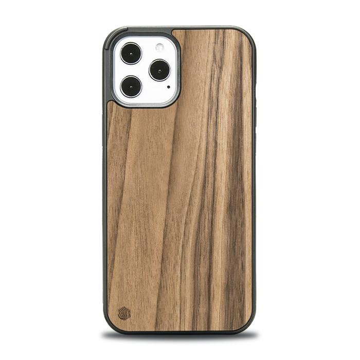 iPhone 12 Pro Max Handyhülle aus Holz - Nussbaum