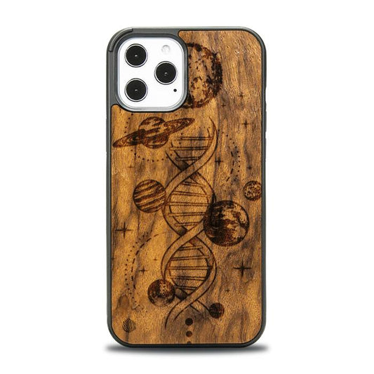 iPhone 12 Pro Max Wooden Phone Case - Space DNA (Imbuia)