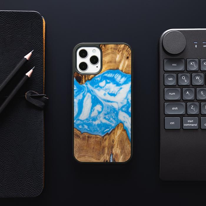 iPhone 12 Pro Etui na telefon z żywicy i drewna - SYNERGY#A29