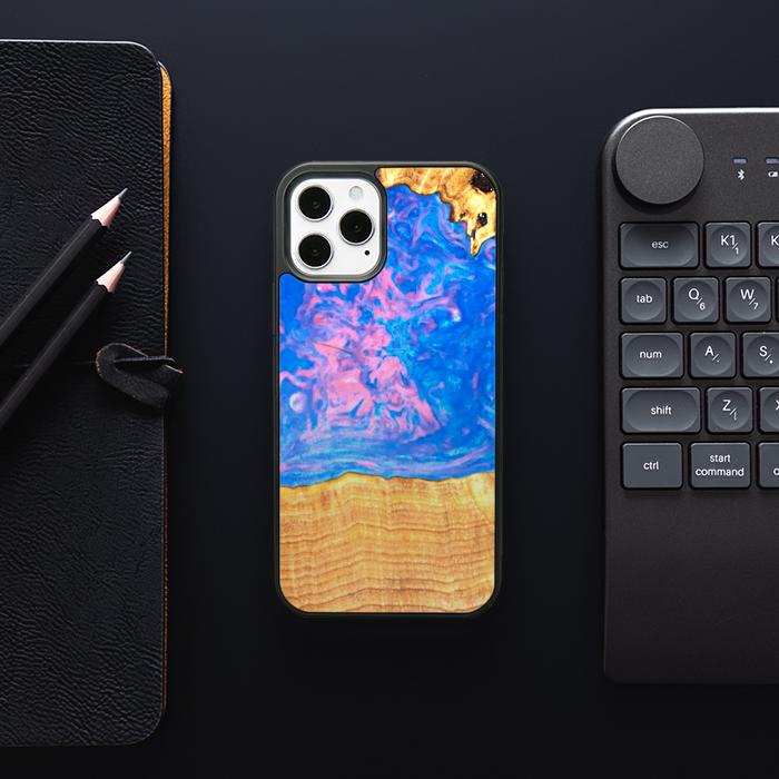 iPhone 12 Pro Etui na telefon z żywicy i drewna - SYNERGY#B23