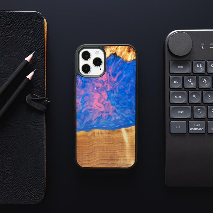 iPhone 12 Pro Etui na telefon z żywicy i drewna - SYNERGY#B29