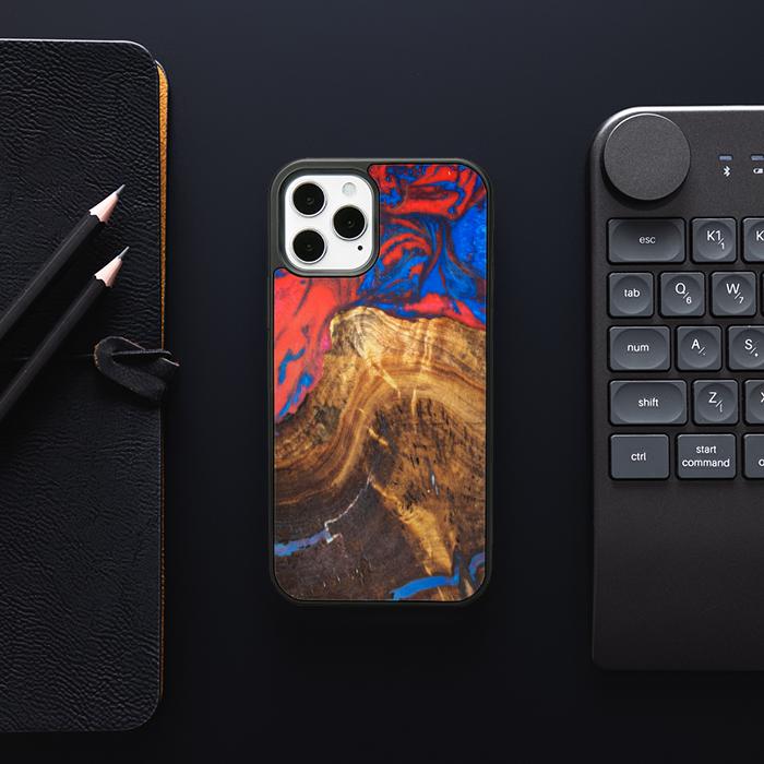 iPhone 12 Pro Etui na telefon z żywicy i drewna - SYNERGY#B31