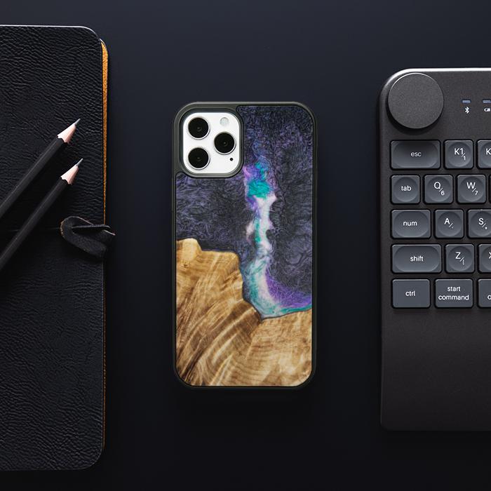iPhone 12 Pro Etui na telefon z żywicy i drewna - SYNERGY#C7