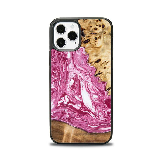 iPhone 12 Pro Etui na telefon z żywicy i drewna - Synergy#129