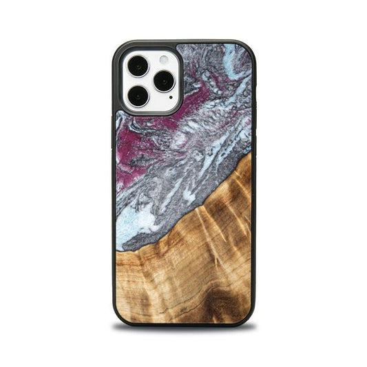 iPhone 12 Pro Etui na telefon z żywicy i drewna - Synergy#C12