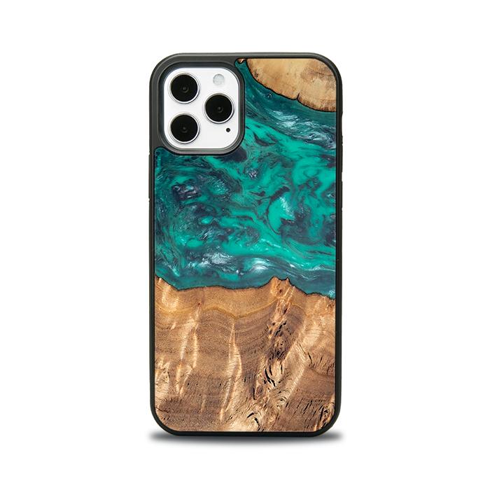 iPhone 12 Pro Handyhülle aus Harz und Holz - Synergy#D109