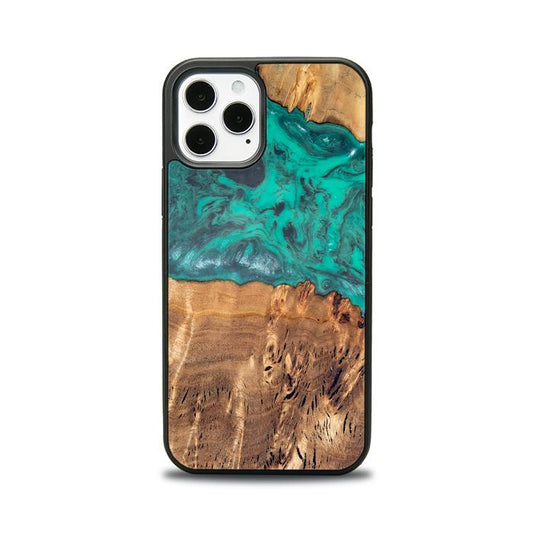 iPhone 12 Pro Handyhülle aus Harz und Holz - Synergy#D111