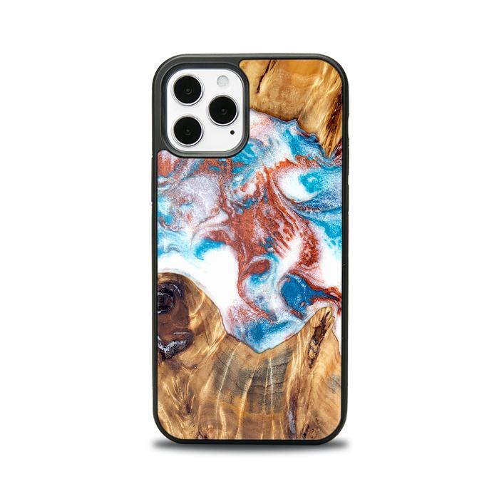 iPhone 12 Pro Etui na telefon z żywicy i drewna - Synergy#D125