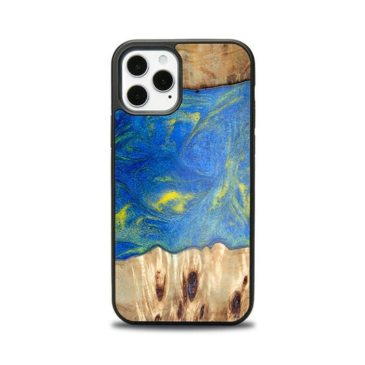 iPhone 12 Pro Handyhülle aus Kunstharz und Holz - Synergy#D128