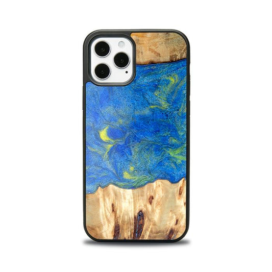 iPhone 12 Pro Handyhülle aus Kunstharz und Holz - Synergy#D131