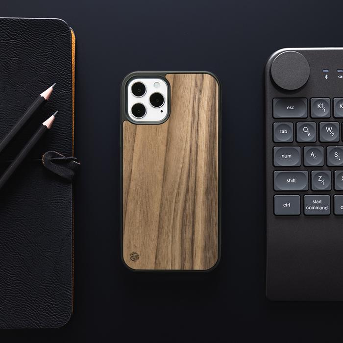 iPhone 12 Pro Wooden Phone Case - Walnut