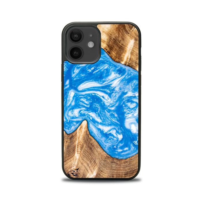 iPhone 12 etui na telefon z żywicy i drewna - SYNERGY#325