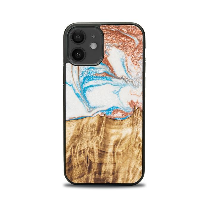 iPhone 12 etui na telefon z żywicy i drewna - SYNERGY#47