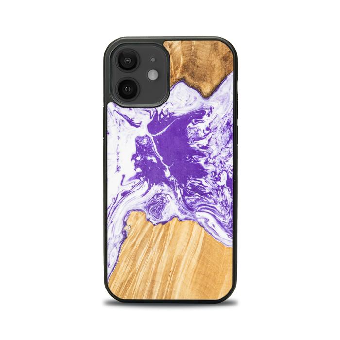 iPhone 12 etui na telefon z żywicy i drewna - SYNERGY# A80