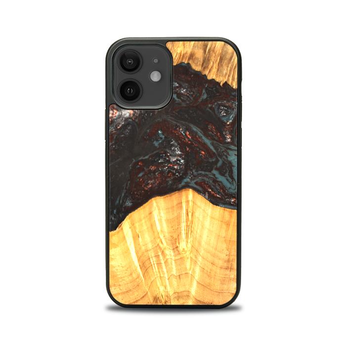 iPhone 12 etui na telefon z żywicy i drewna - SYNERGY#B42