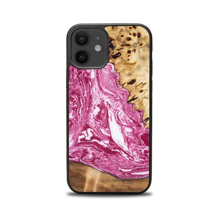iPhone 12 etui na telefon z żywicy i drewna - Synergy#129