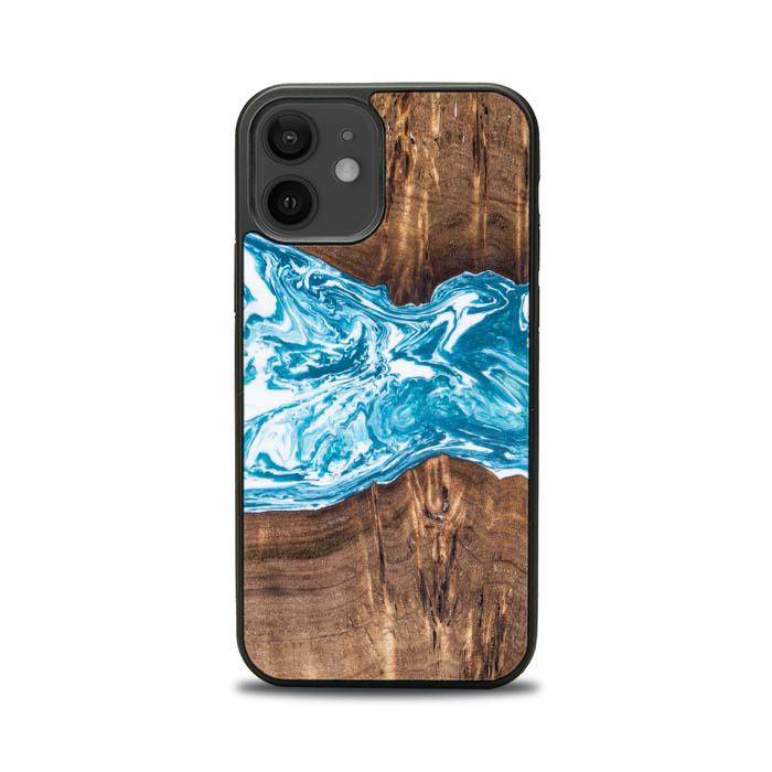 iPhone 12 etui na telefon z żywicy i drewna - Synergy#142