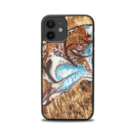 iPhone 12 Resin & Wood Phone Case - Synergy#B11