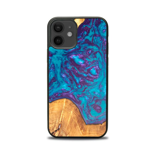 iPhone 12 Resin & Wood Phone Case - Synergy#B28