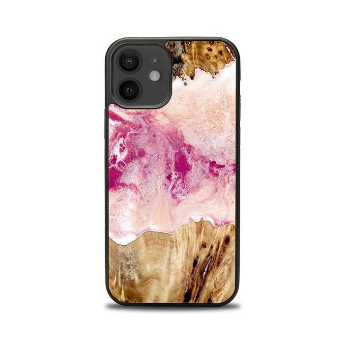 iPhone 12 etui na telefon z żywicy i drewna - Synergy#D119
