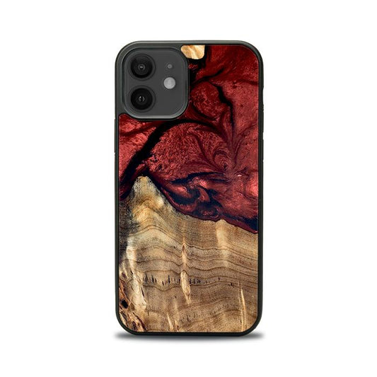 iPhone 12 etui na telefon z żywicy i drewna - Synergy#D122