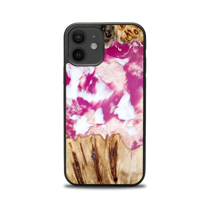 iPhone 12 etui na telefon z żywicy i drewna - Synergy#D124